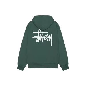 Stussy Grøn Basic Hoodie