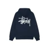 Stussy Marineblå Classic Hoodie