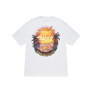T-shirt Stussy Blanc Sunset