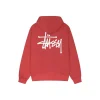 Stussy Rød Basic Hoodie
