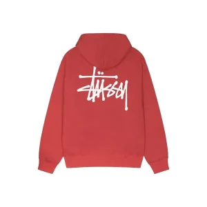 Stussy Rød Basic Hoodie