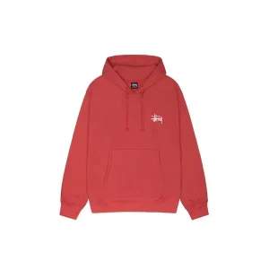 Stussy Rød Basic Hoodie