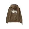 Stussy Rødbrun Basic Hoodie