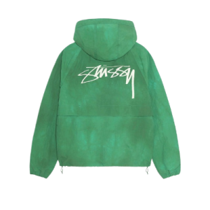Stussy Beach Shell Wave Dye Jacket Green