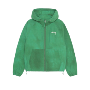 Stussy Beach Shell Wave Dye Jacket Green